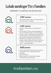 Lokale samlinger Tro i familien 2